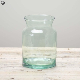 Recycled Slim Neck Glass Vase